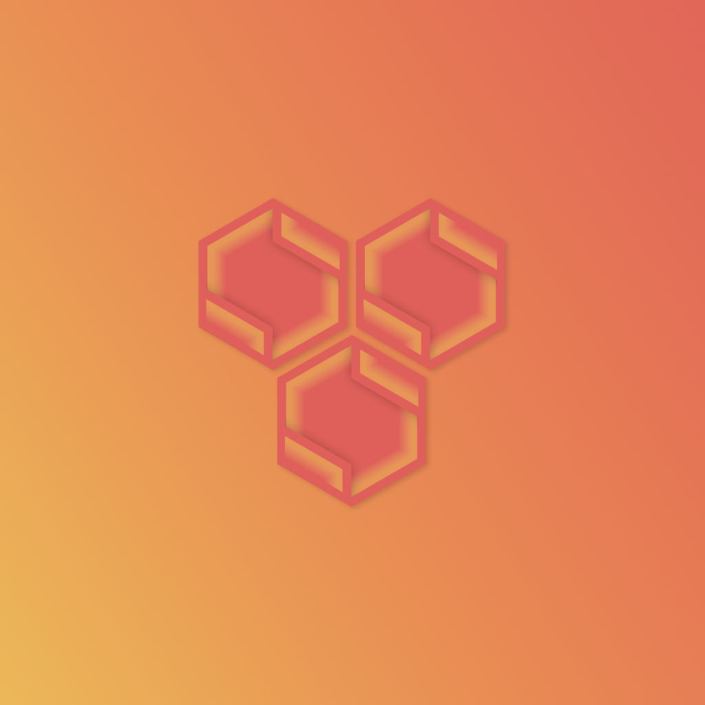 Символ соты на оранжевом фоне