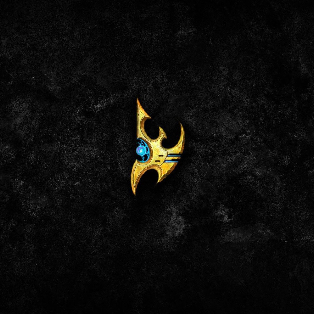 Символ из Starcraft II, черный фон