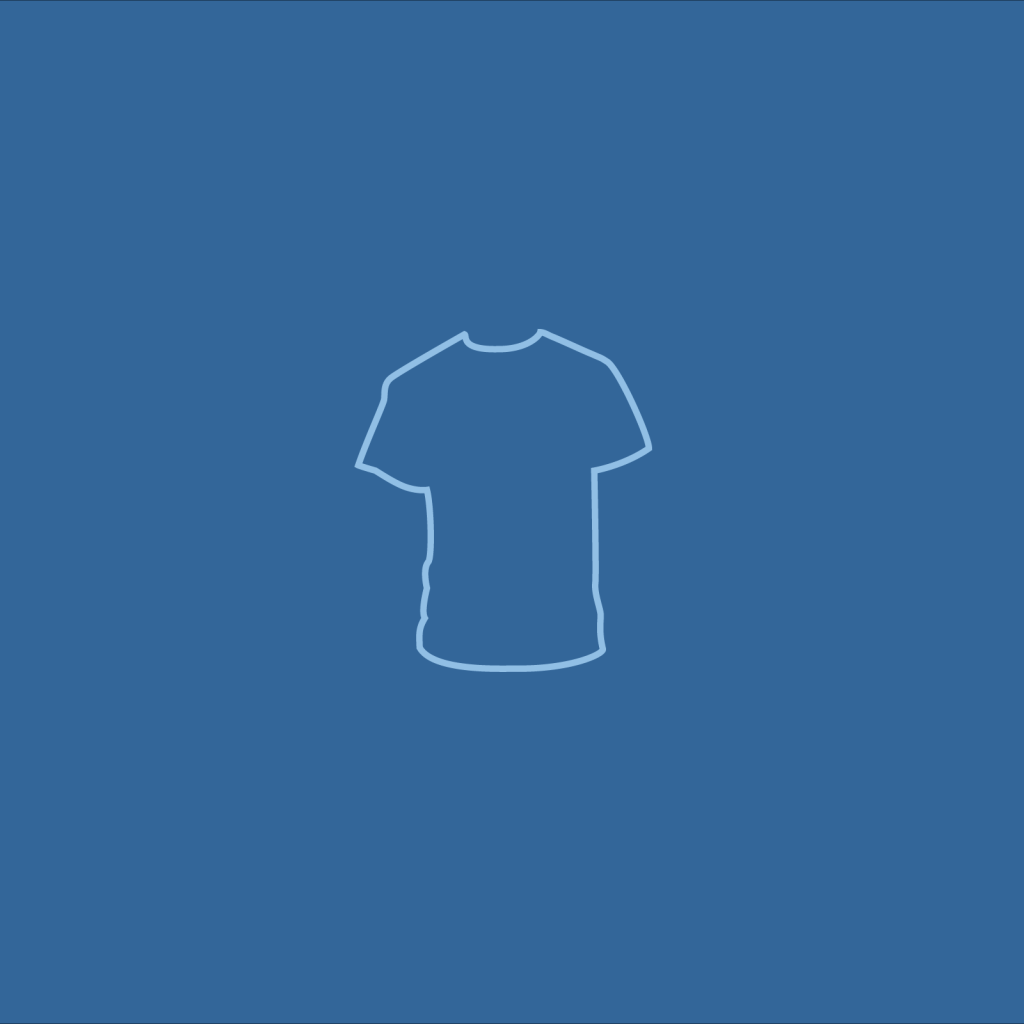 Футболка, голубой фон