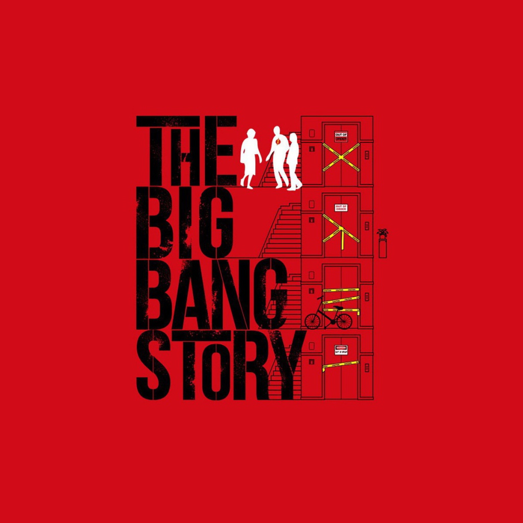 Теория большого взрыва, красный фон