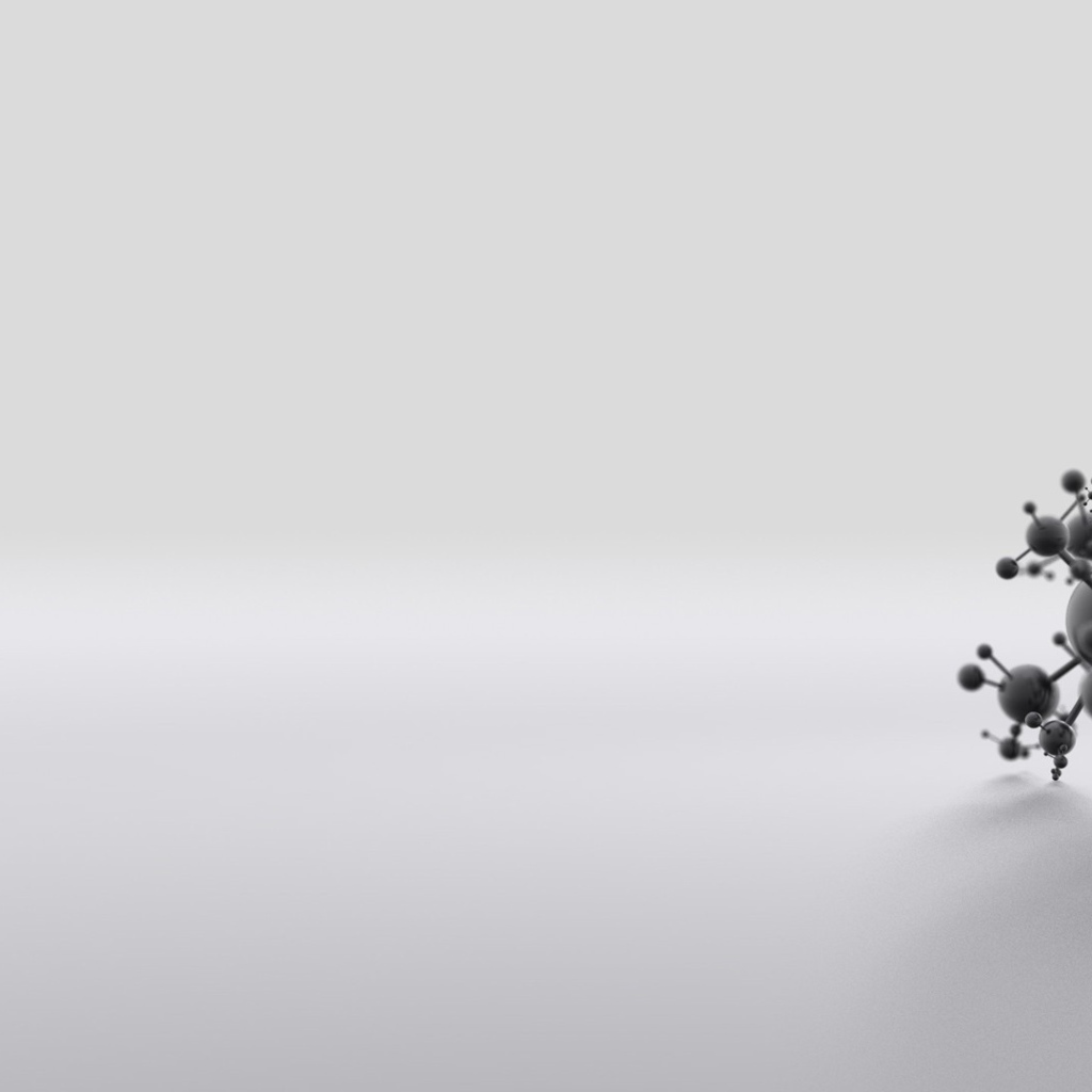 Черная модель химического элемента, серый фон