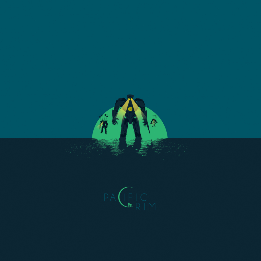 Фильм Тихоокеанский рубеж, синий фон