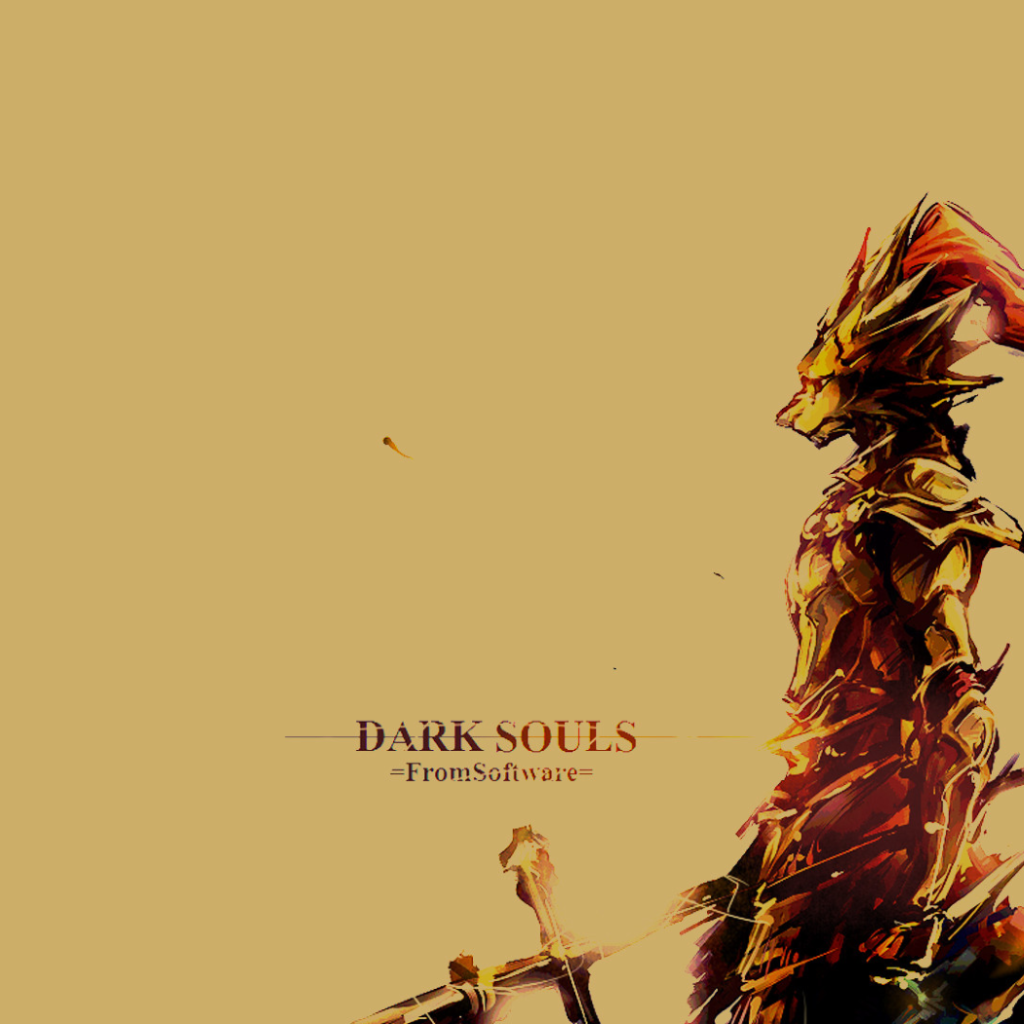 Игра Dark Souls, бежевый фон