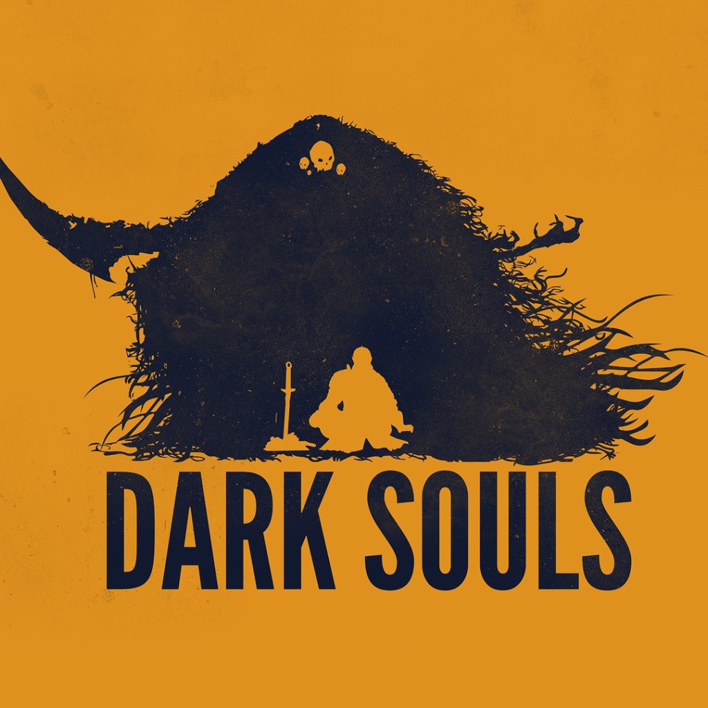 Игра Dark Souls, оранжевый фон