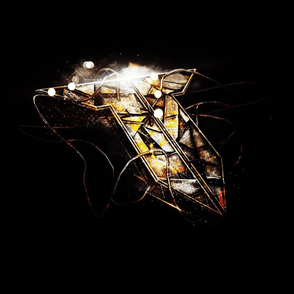 Буква Т на черном фоне, технические трюки