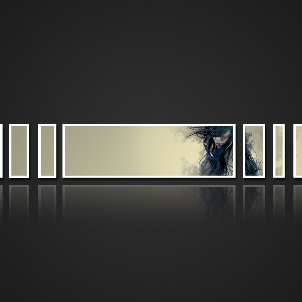 Модульная картина, серый фон