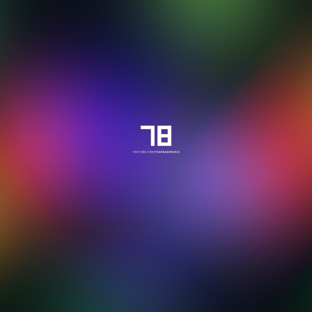 Цифра 78 на радужном фоне