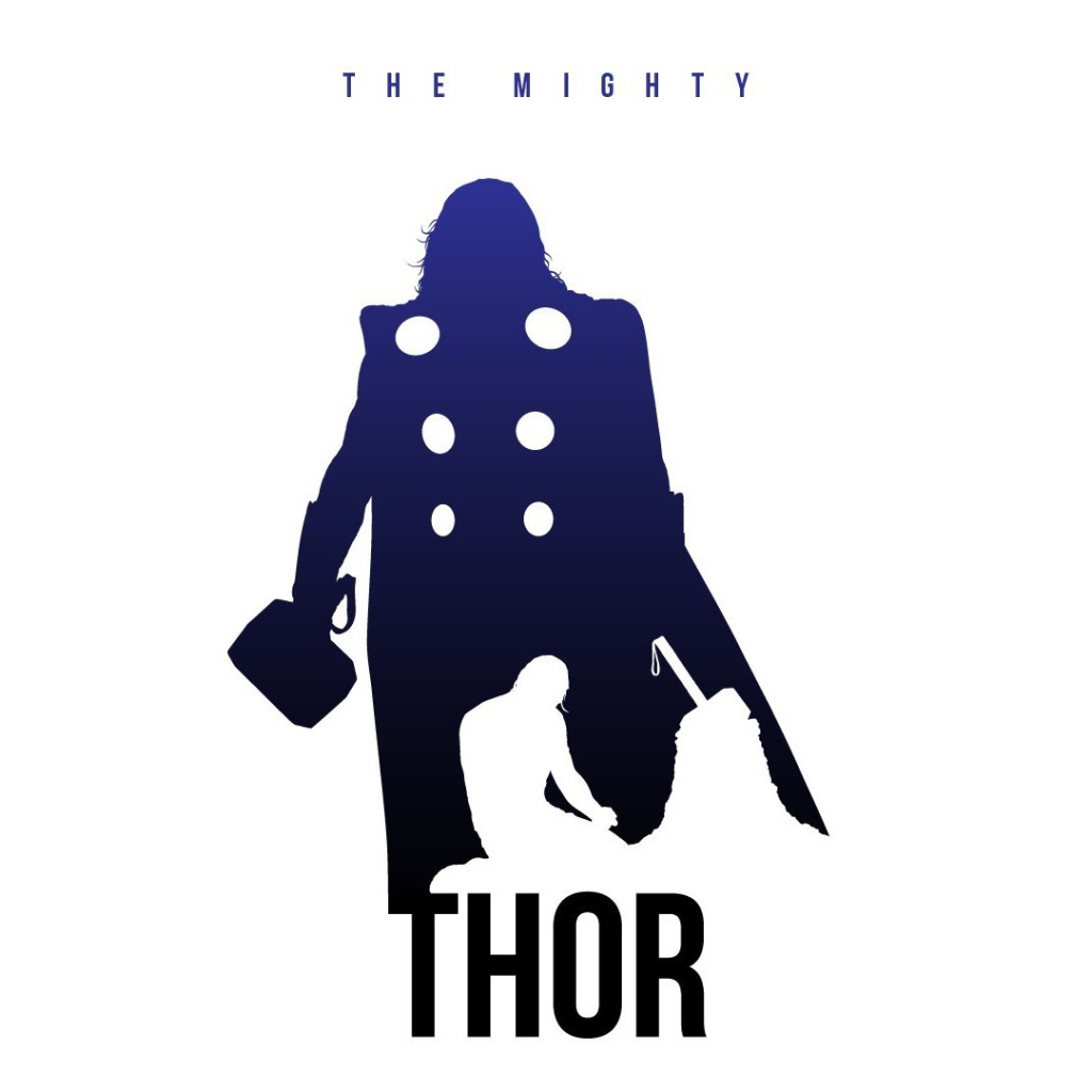 Тор, белый фон