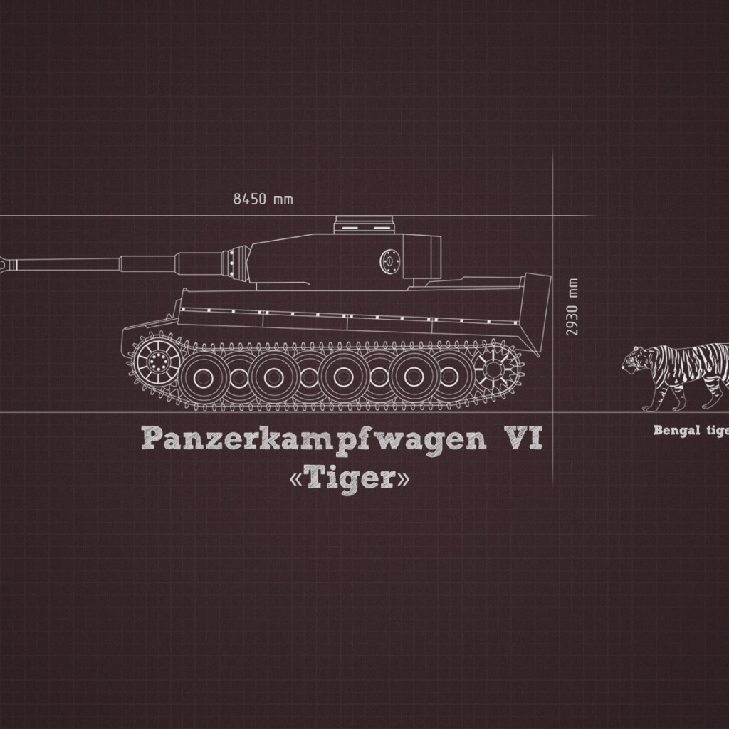 Танк Тигр в сравнении с тигром