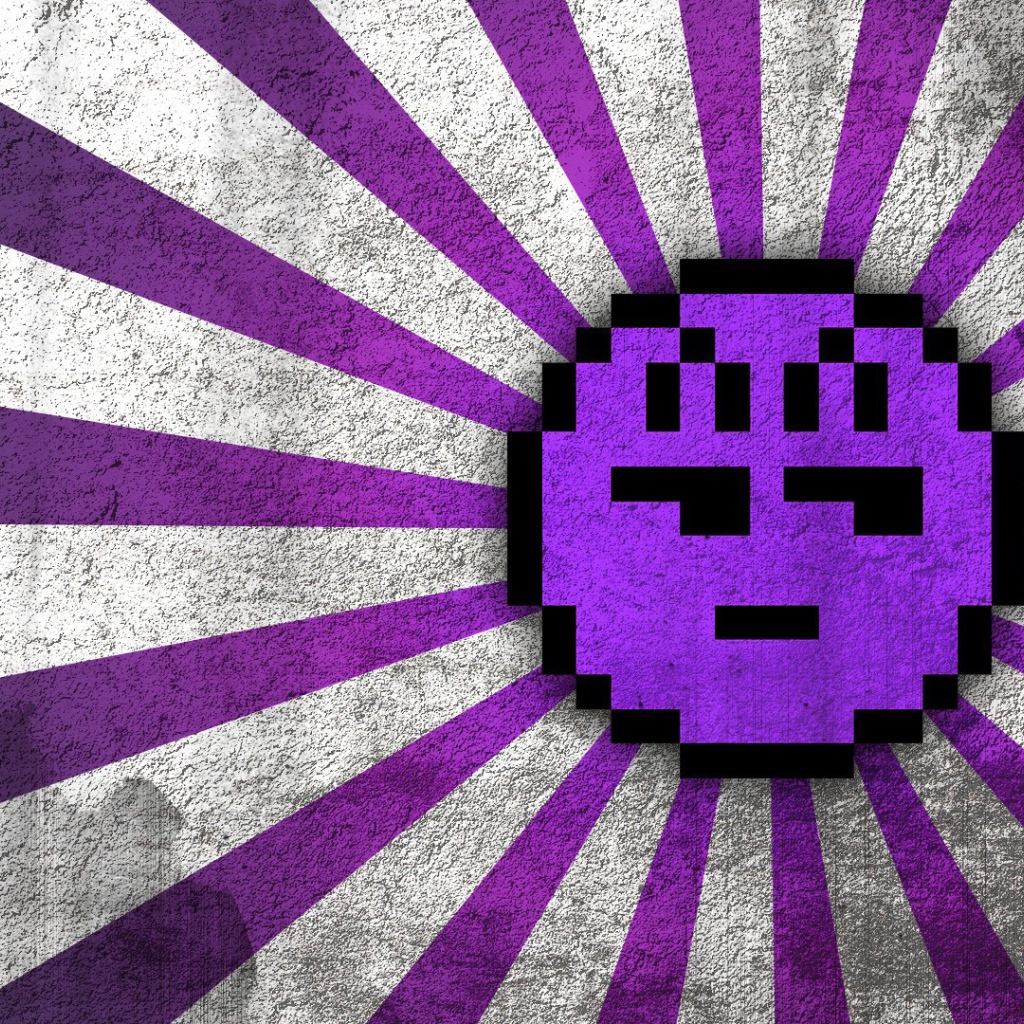 Фиолетовое солнце, фон