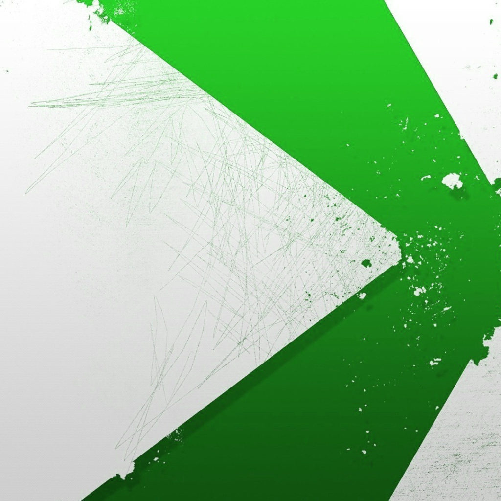 Белая стрела, зеленый фон