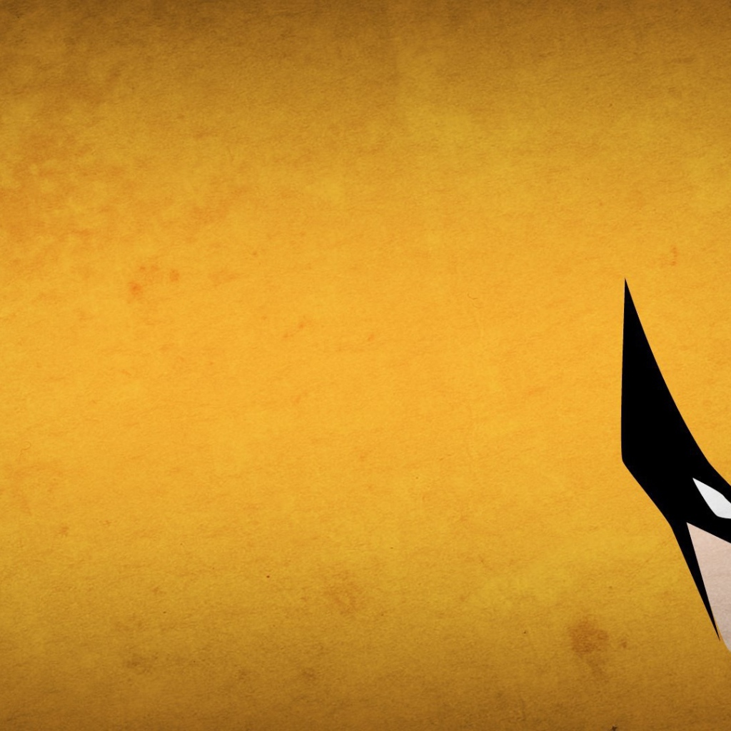 Росомаха, желтый фон