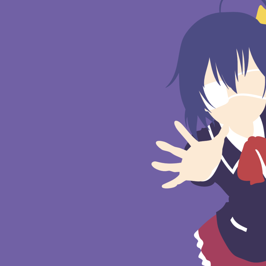 Мир аниме, сиреневый фон