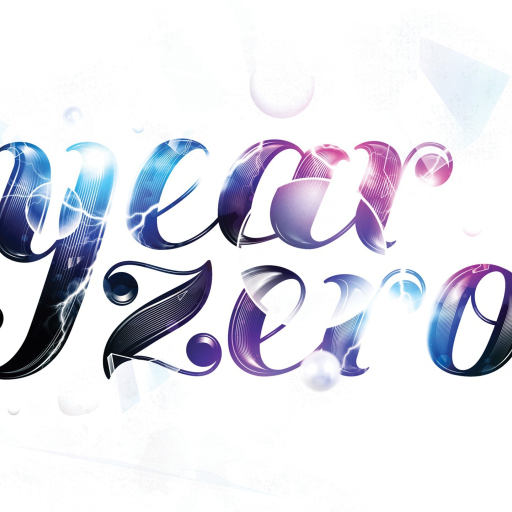 Нулевой год, белый фон