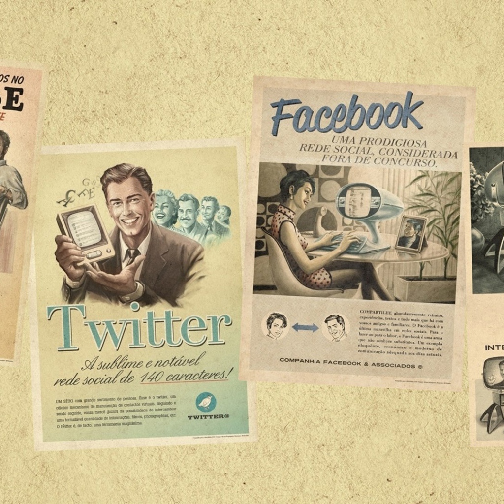 Ретро реклама интернет брендов