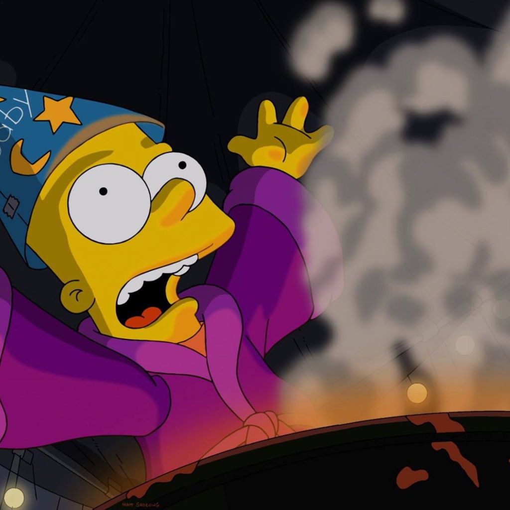 Барт Симпсон занимается колдовством