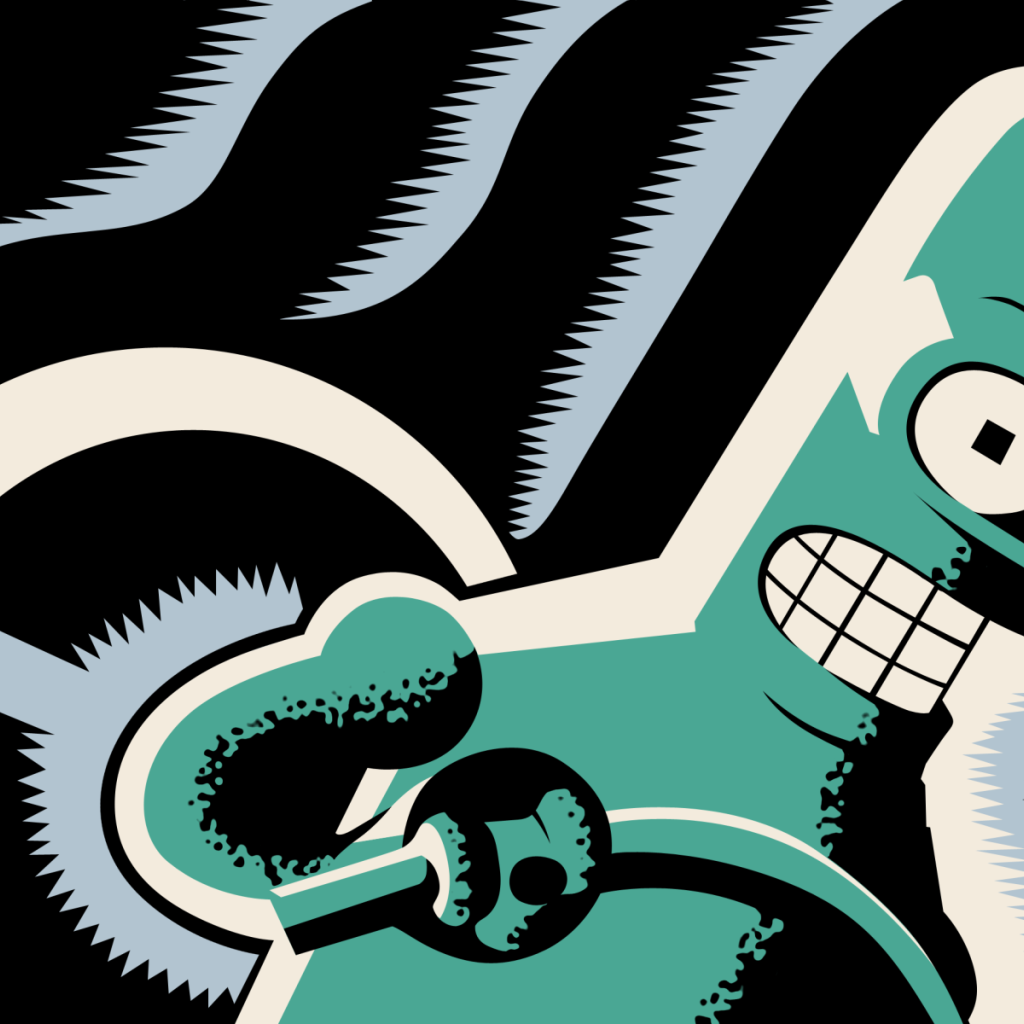 Бендер под действием электричества, Футурама