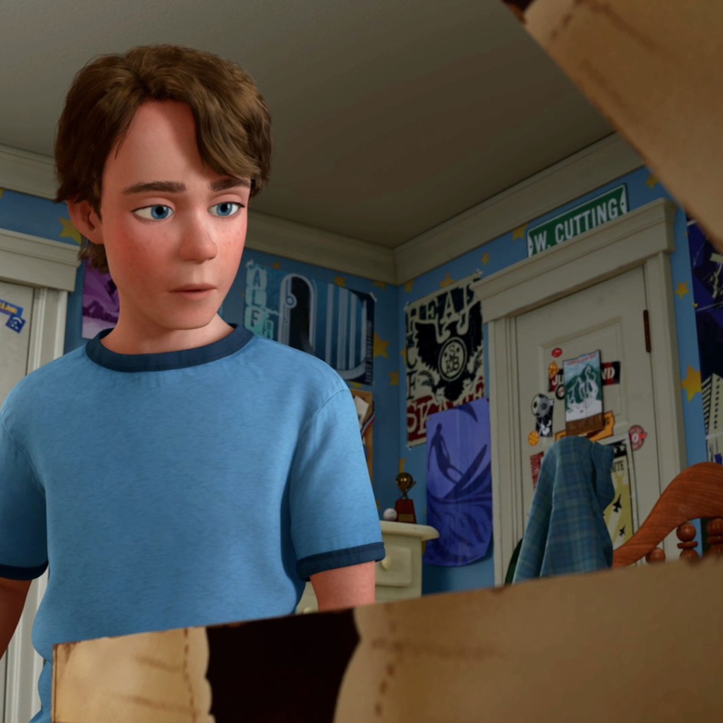 Мальчик из мультфильма История игрушек