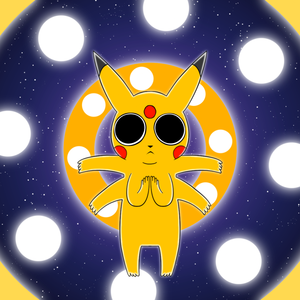 Милый шестирукий покемон