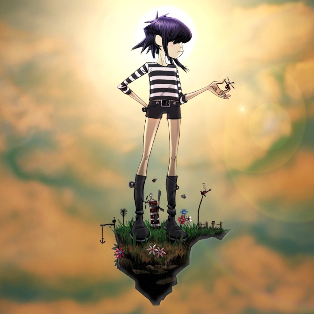 Девушка из мультфильма Gorillaz