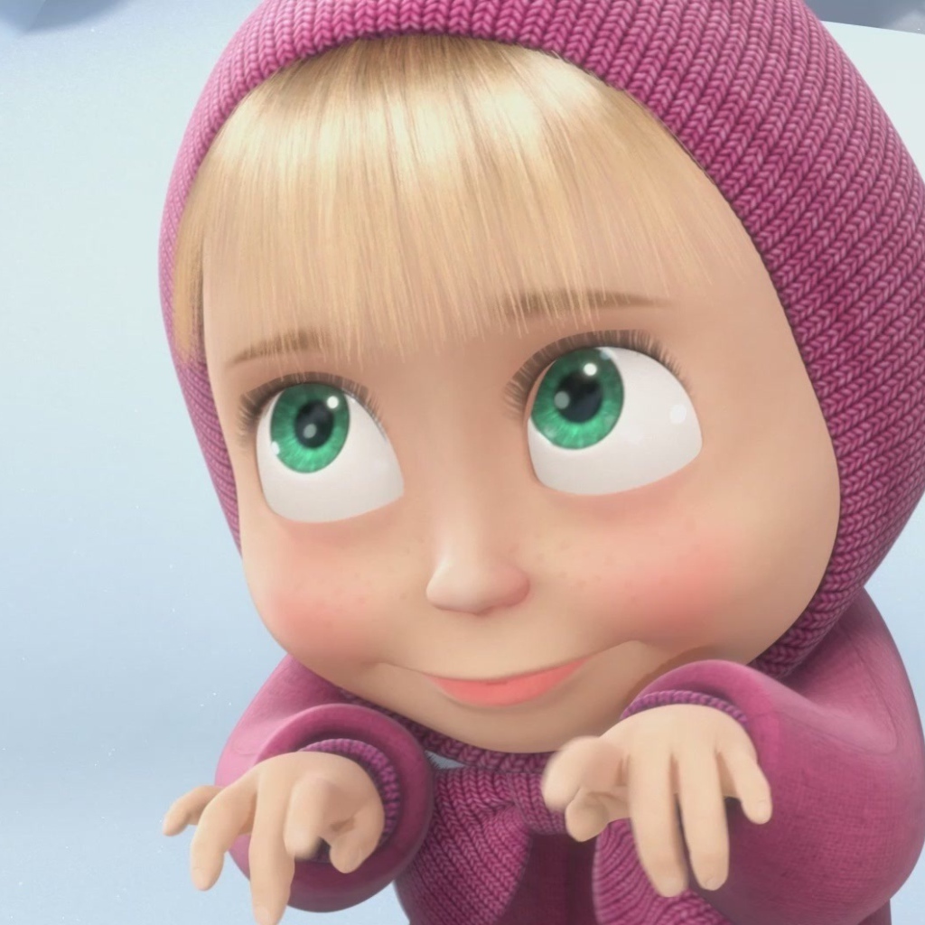 Зеленоглазая Маша, мультфильм Маша и медведь