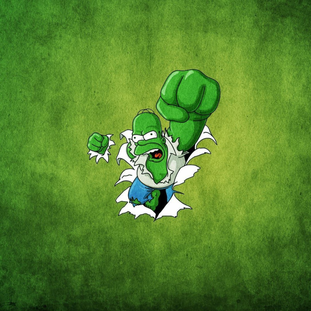 Гомер Симпсон в роли Халка