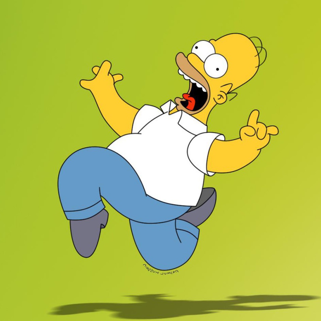 Гомер Симпсон быстро убегает