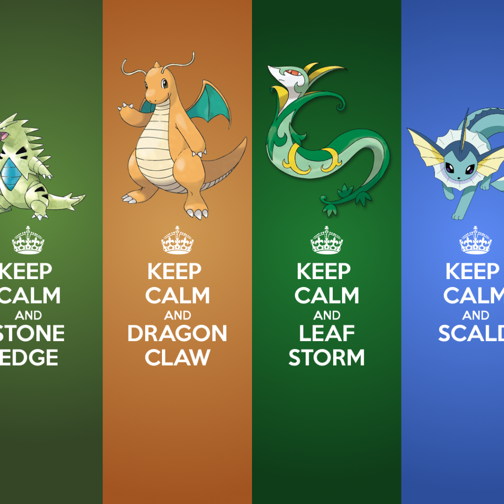 Сохраняйте спокойствие и используйте покемонов