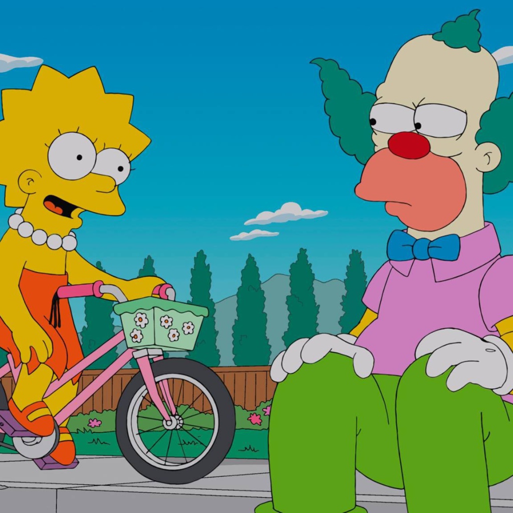 Лиза Симпсон и клоун Красти