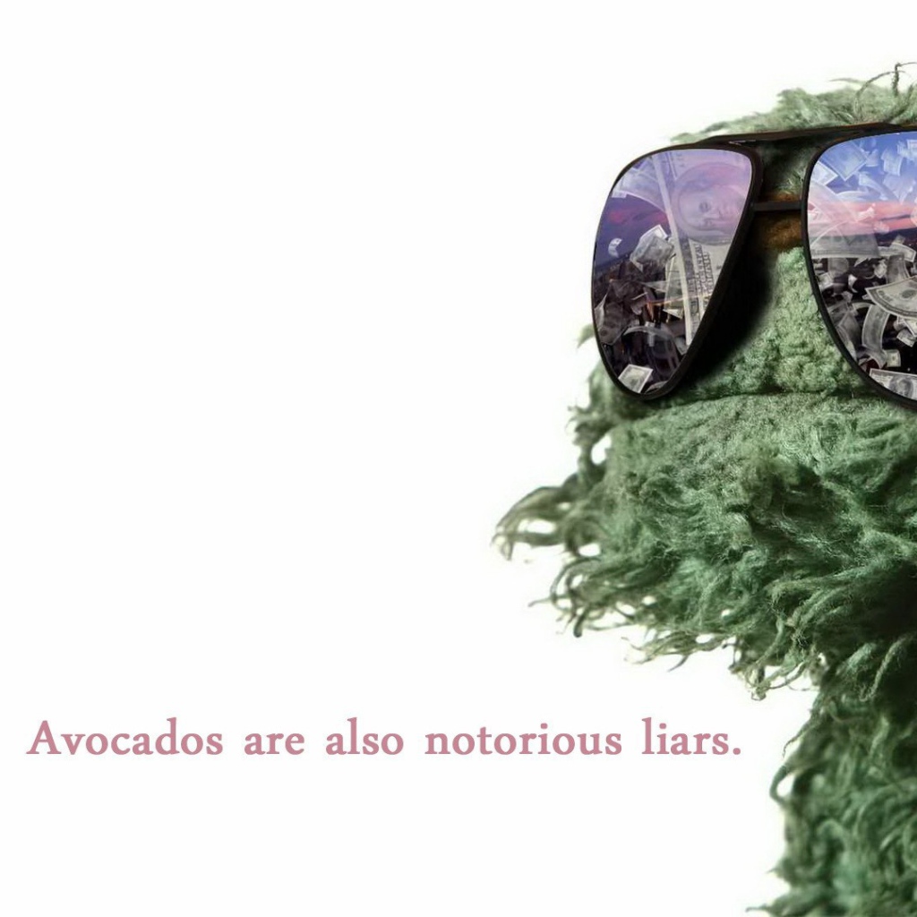 Оскар из Улицы Сезам в очках