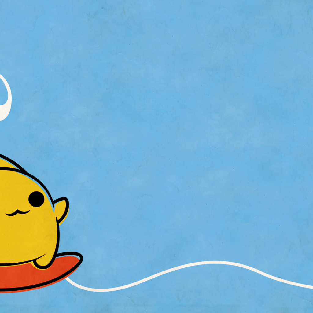 Пикачу на голубой волне