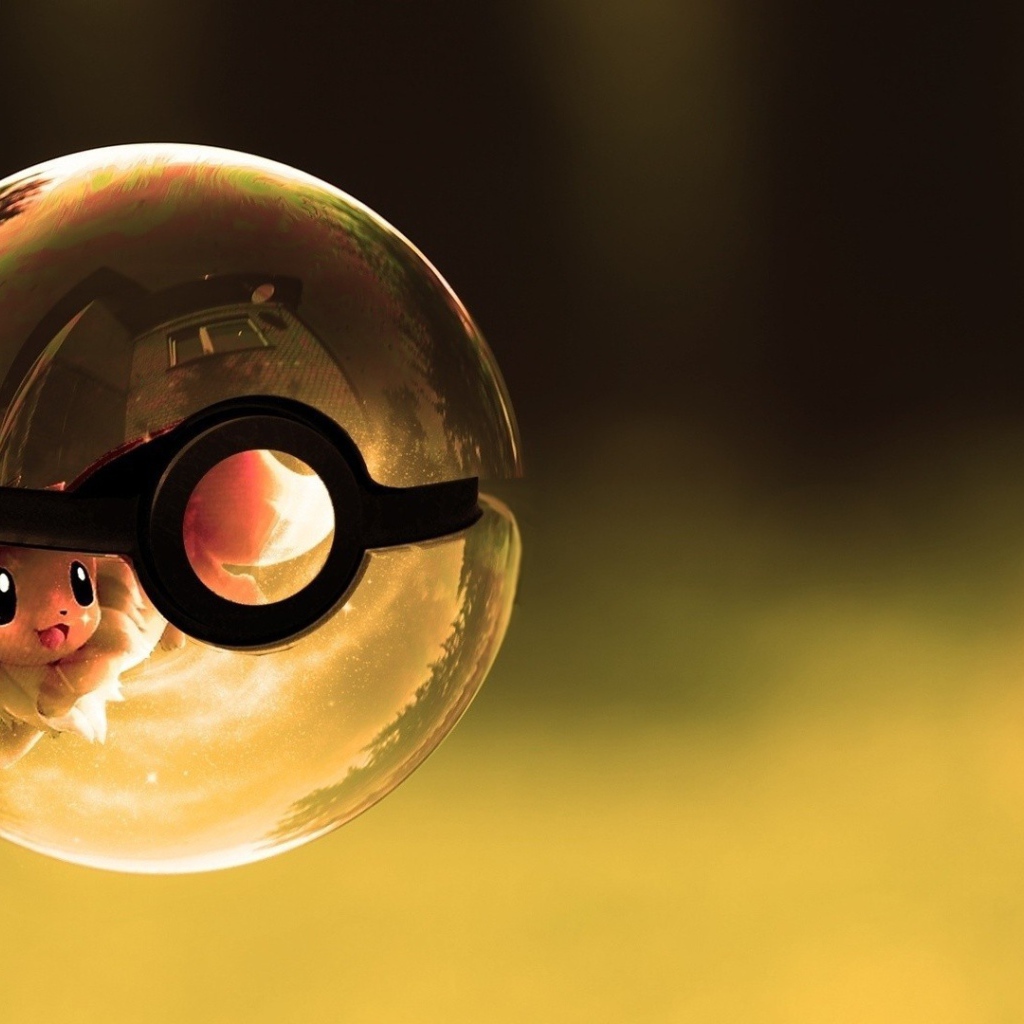 Покемон в прозрачном покеболле