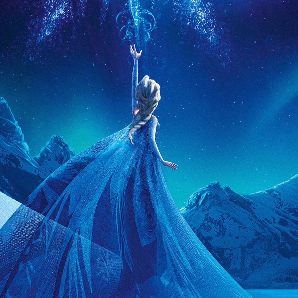 Принцесса Эльза в горах, мультфильм