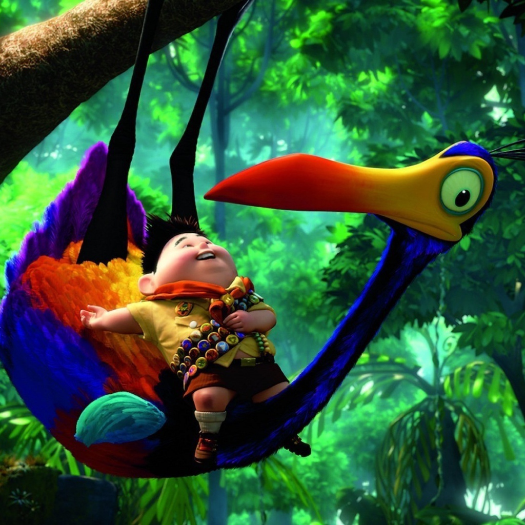 Скаут на птице, мультфильм