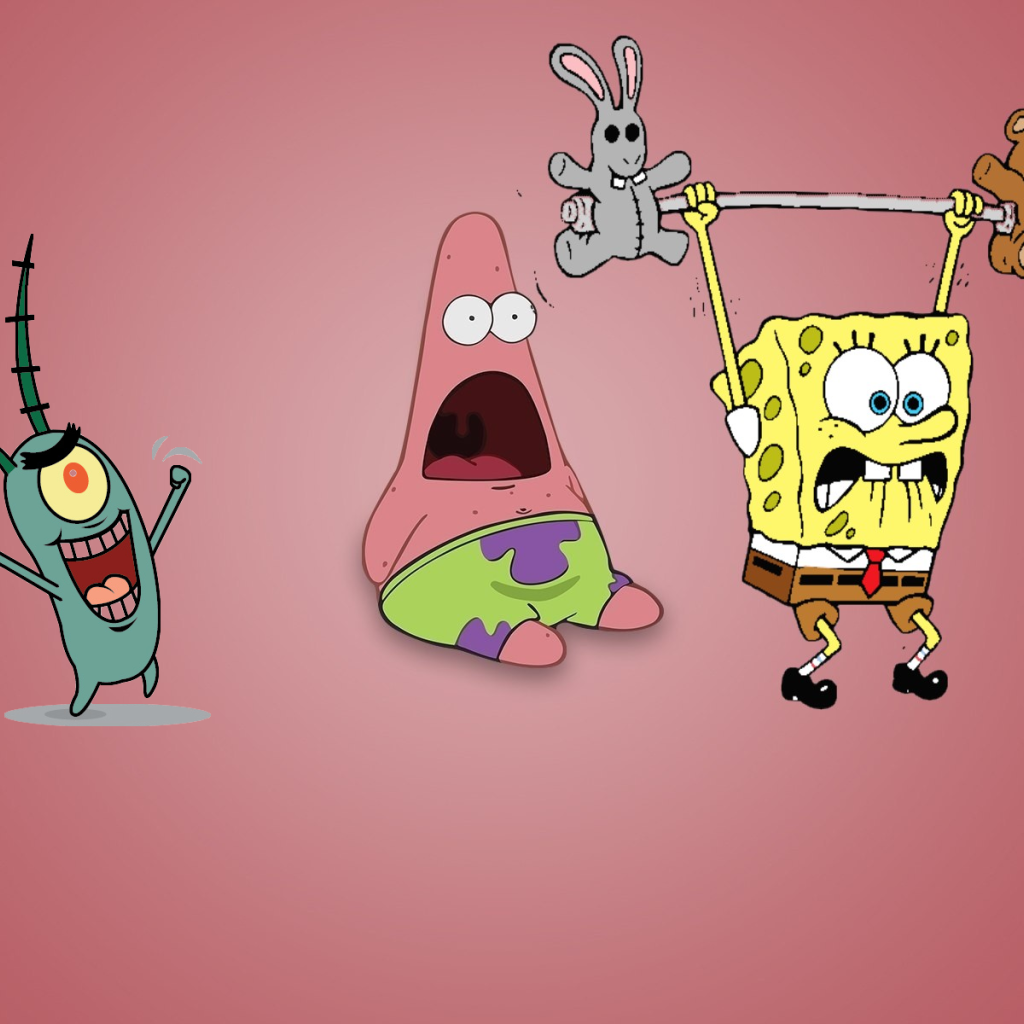 Спанч-Боб занимается спортом