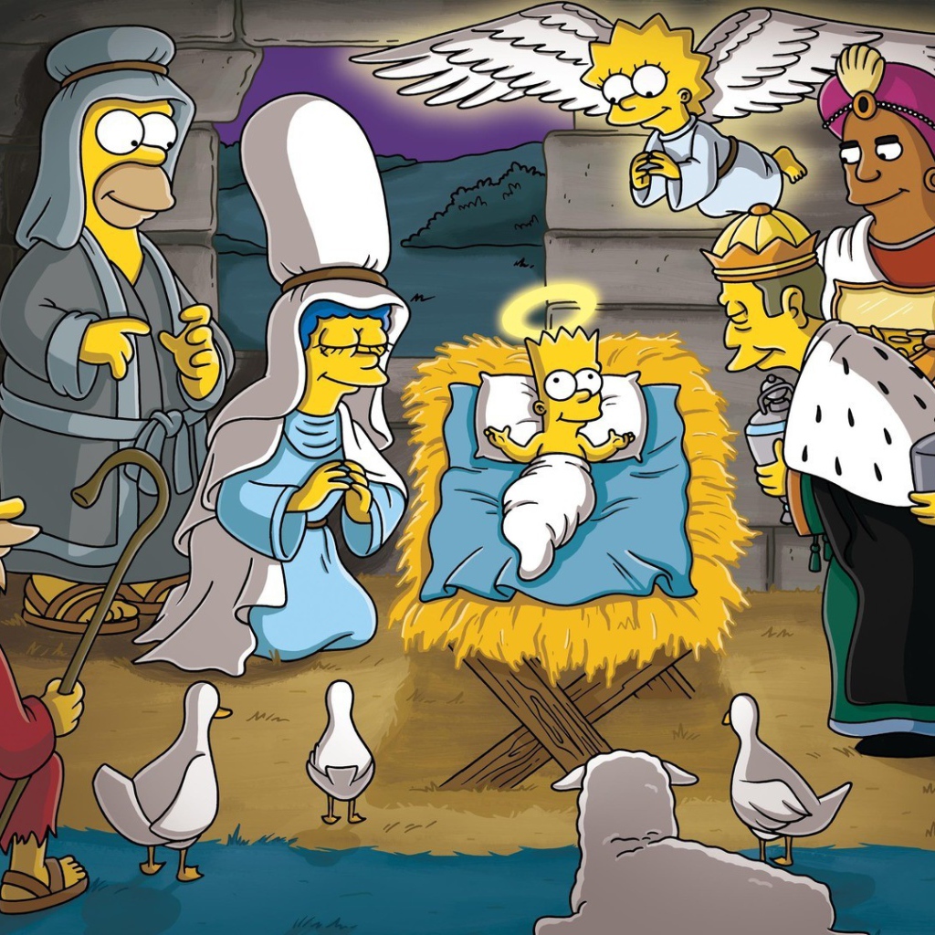 Симпсоны празднуют Рождество
