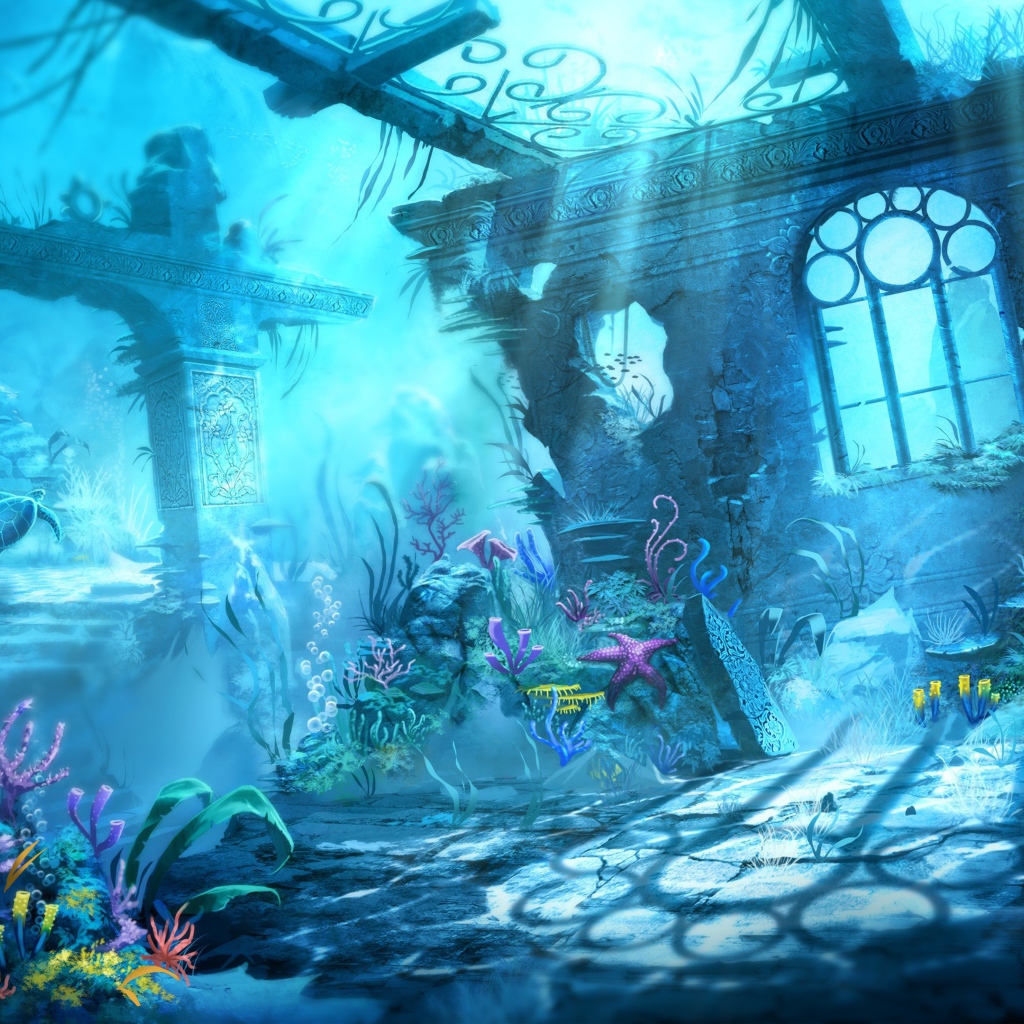 Подводный мир в мультфильме