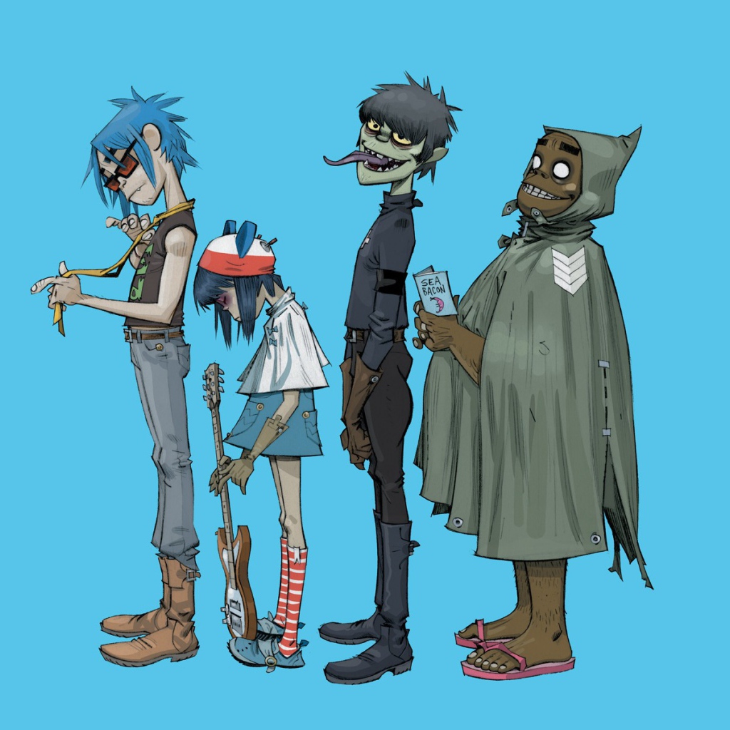 Зомби стоит в очереди, мультфильм