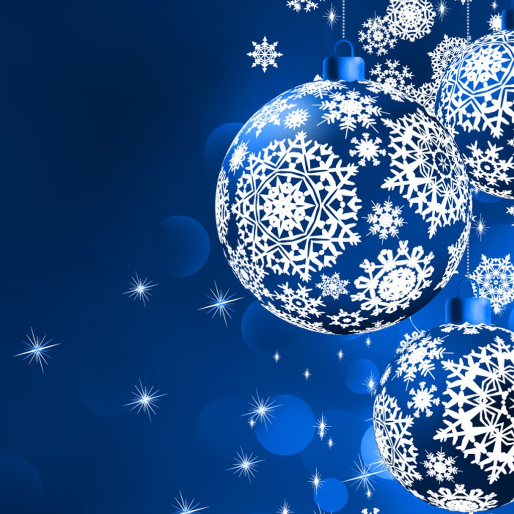 Шары со снежинками