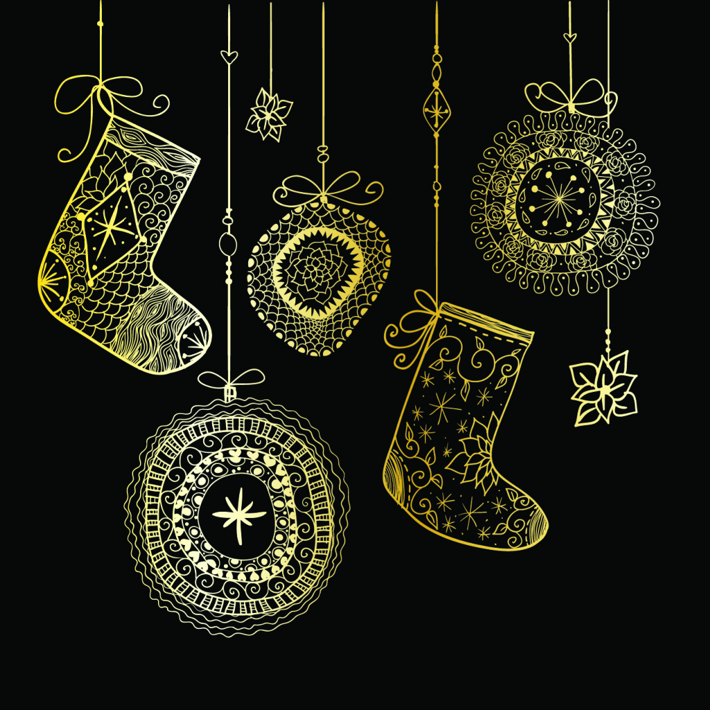 Рождественские носки для подарков