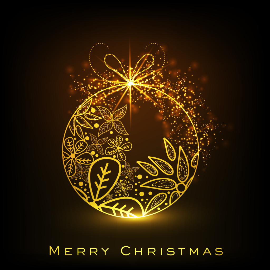 Игрушка и поздравление с Рождеством