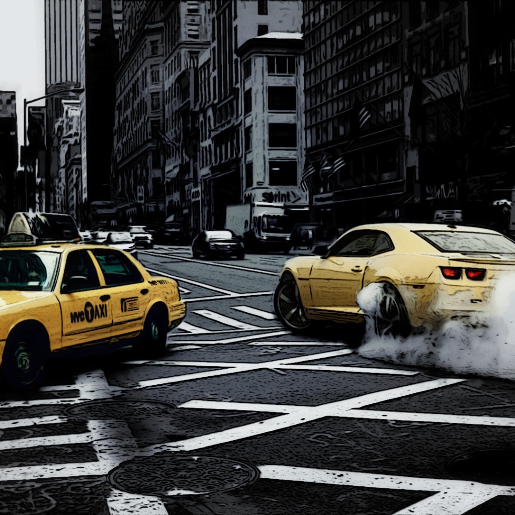 Арт, такси в Нью-Йорке
