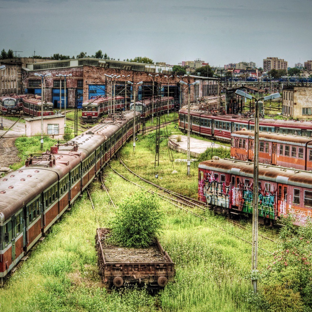 Кладбище старых электричек