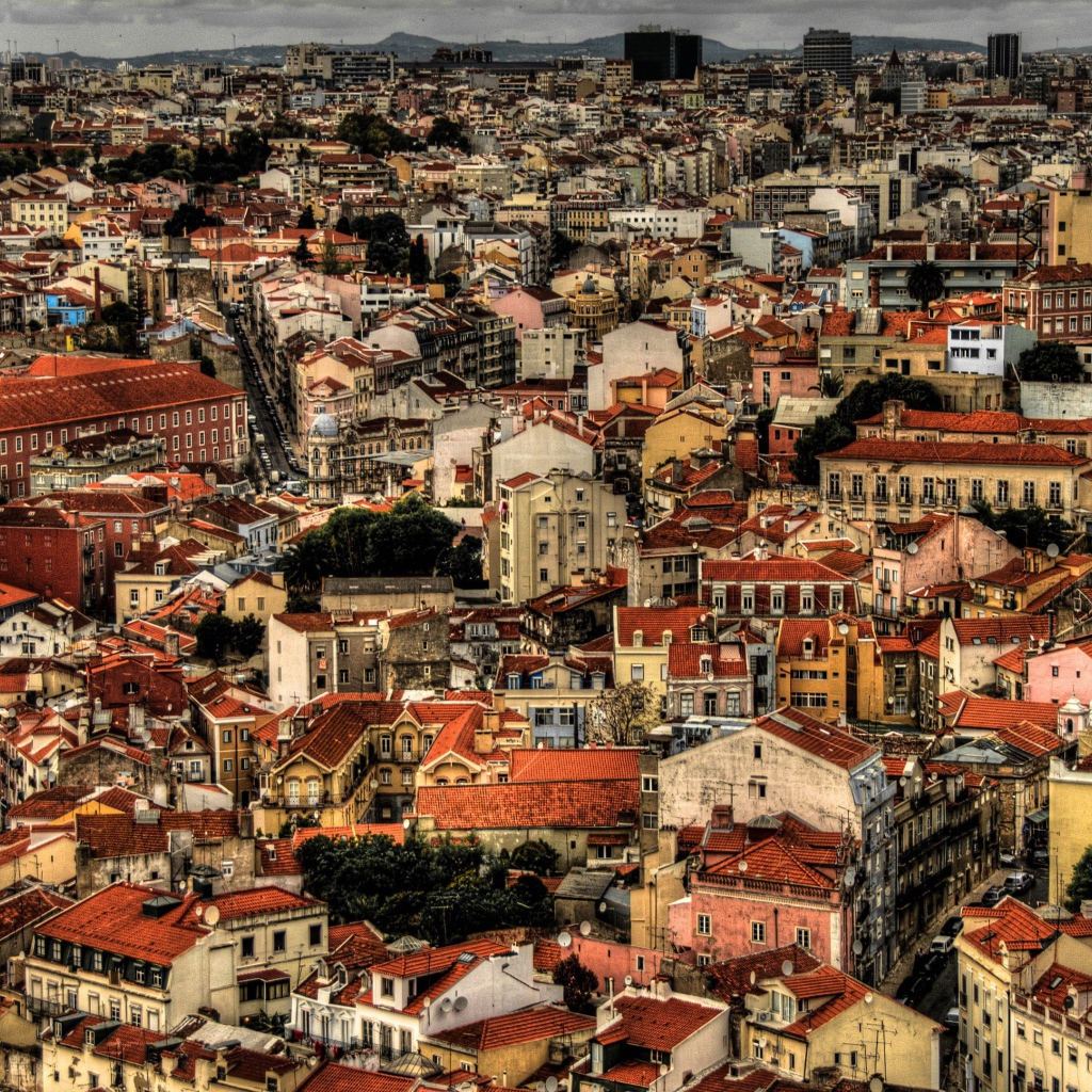 Плотная застройка в старинном городе