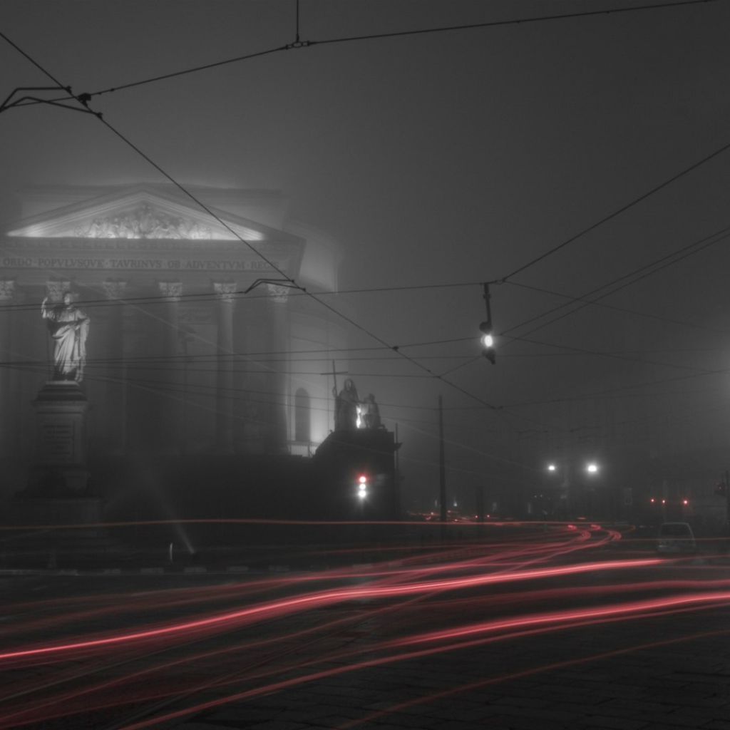 Туманный город Турин, Италия