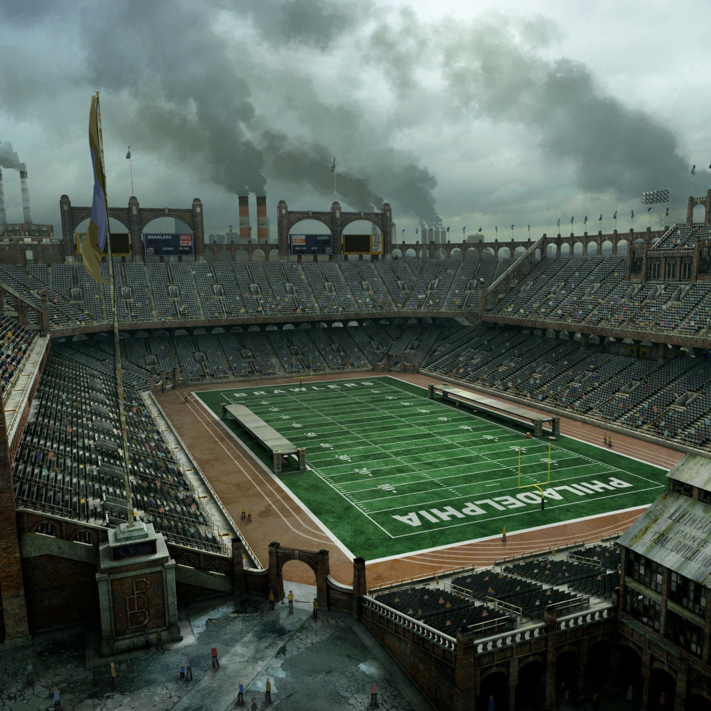 Старый футбольный стадион в Филадельфии