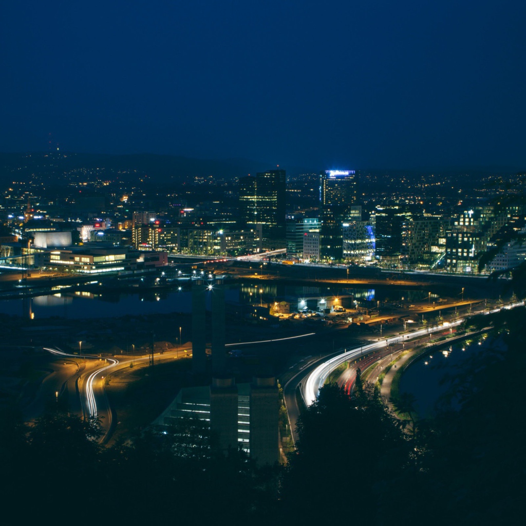 Панорама ночного Осло