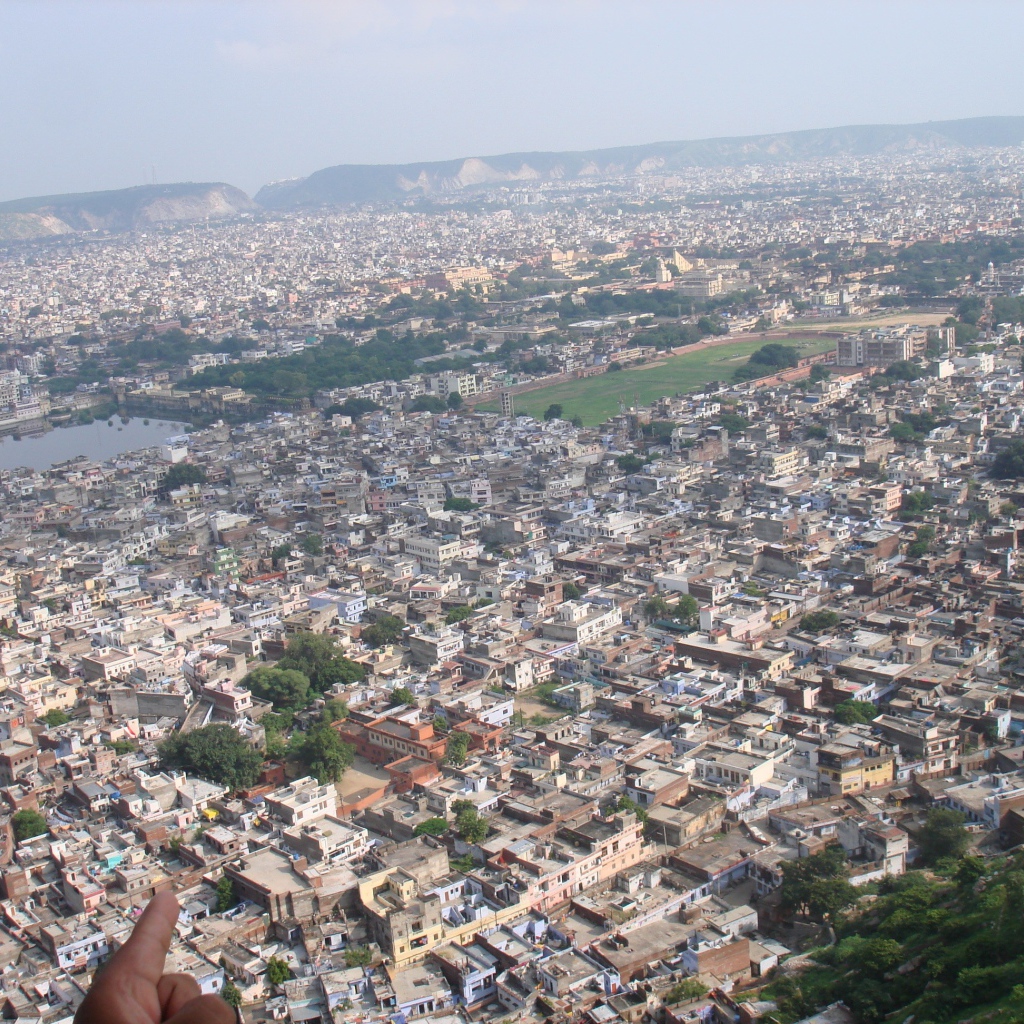 Панорама города в Индии