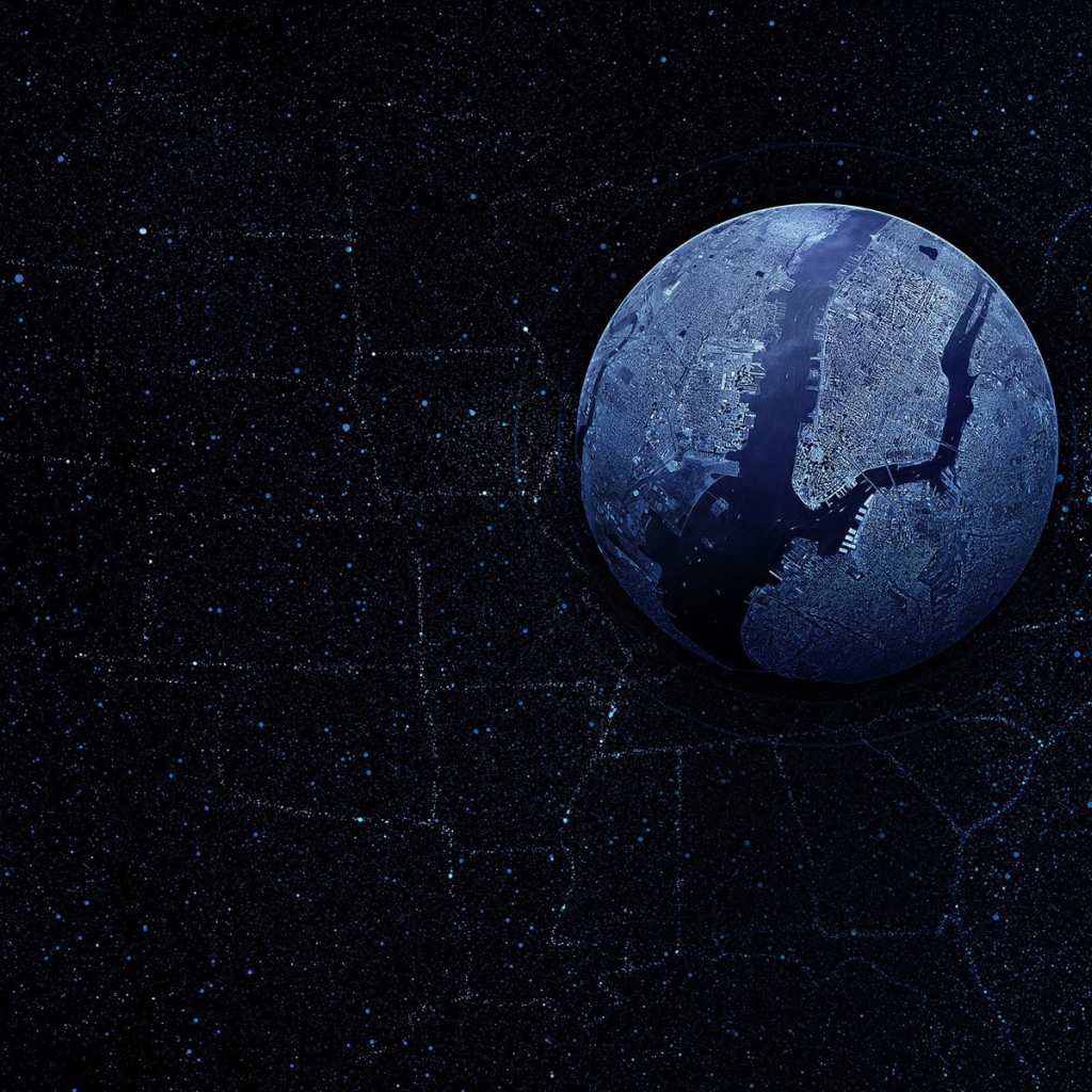 Планета Нью-Йорк на карте США