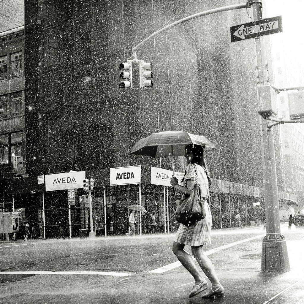 Дождь на 5-й Авеню. Нью-Йорк